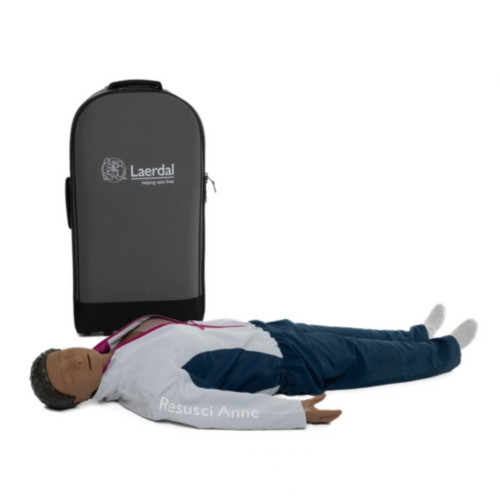 Laerdal Resusci Anne QCPR AED Trainingspuppe (dunkelhäutig)