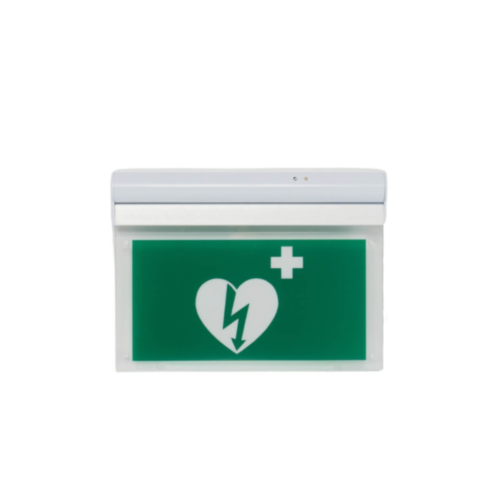 Rettungszeichen E010 (AED) mit LED-Beleuchtung