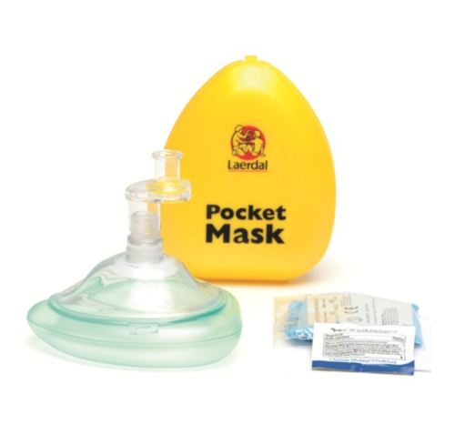 Laerdal Beatmungsmaske in gelbem Etui - 8026