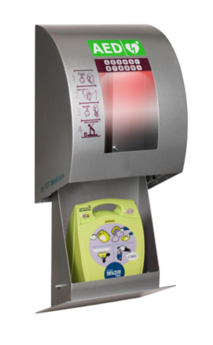 SixCase 	SC1340 AED Außenkasten mit Pin-Code (Grau)  - 12361